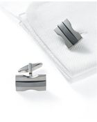 Kenneth Cole Reaction Hourglass Shaped Cufflinks - Lyst