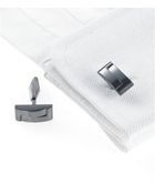 Kenneth Cole Reaction Nickel Woven Links Cufflinks - Lyst