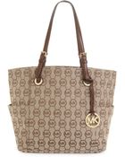 Michael Kors East West Signature Tote - Lyst