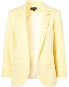 Topshop Ponte Boyfriend Blazer - Lyst
