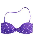 J.Crew Polkadot Twistfront Bandeau Top - Lyst