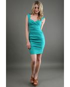 Nicole Miller Sweetheart Dress in Lagoon - Lyst