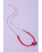 Nasty Gal Knotted Rope Necklace - Lyst