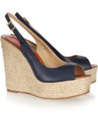 Paloma Barceló Leather Espadrille Wedge Sandals - Lyst