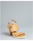 Tod's Brown Sugar Leather 'Sophie Bikini' Ankle Strap Heeled Sandals - Lyst