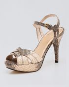 Stuart Weitzman Whipsnake Crisscross Sandal - Lyst