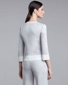 St. John Milano Three-quarter-sleeve Jacket - Lyst