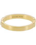 Michael Kors Gold Tone Hinge Bangle - Lyst