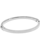 Michael Kors Silver Tone Skinny Hinge Bangle - Lyst