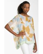 Diane von Furstenberg New Hanky Print Silk Top - Lyst