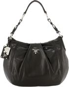 Prada Large Soft Calf Hobo - Lyst
