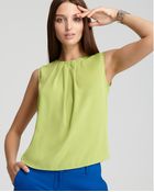 Vince Camuto Pleated Back Zip Blouse - Lyst
