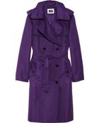 D&G Double-Beasted Sateen Trench Coat - Lyst