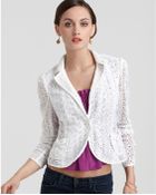Nanette Lepore Jacket Acrobat Lace - Lyst