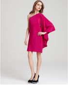 Nicole Miller Dress Batwing One Shoulder Dress - Lyst