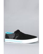 Supra The Cuban Sneaker in Black Suede Black Nylon - Lyst