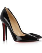 Christian Louboutin The Pigalle 100 Patent-Leather Pumps - Lyst
