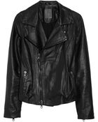 Lot78 Zoe Leather Biker Jacket - Lyst