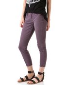 7 For All Mankind Cropped Skinny Jeans - Lyst