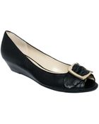 Nine West Maibu Peep Toe Wedges - Lyst