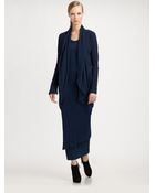 Donna Karan New York Overlay Drape Jacket - Lyst
