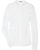 Jil Sander Bruna Crinkled Cotton Shirt - Lyst