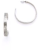 Low Luv X Erin Wasson Afghani Engraved Hoop Earrings - Lyst