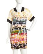 Donna Morgan Geometric print Shift Dress - Lyst