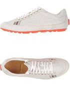 Paul Smith Leather Sneakers with Orange Sole - Lyst