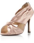 Vera Wang Lavender Della Satin Pump Latte - Lyst