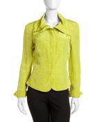 Lafayette 148 New York Linenblend Drawstring Jacket - Lyst