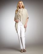 Eileen Fisher Whispersilk Scarf Maple Oat - Lyst
