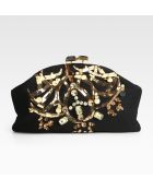 Marni Embellished Cashmere Clutch - Lyst