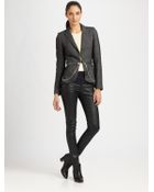 McQ by Alexander McQueen Zipper Detail Peplum Jacket - Lyst