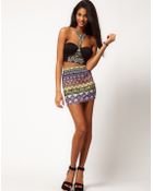 Asos Asos Mini Skirt in Aztec Print - Lyst