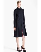 Marni Inverted Pleat Wool Coat - Lyst