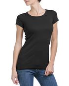 Michael Stars Supima Raw Edge Crew Neck Tee - Lyst