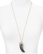 House Of Harlow 14kt Plated Tribal Horn Pendant - Lyst