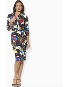 Lauren by Ralph Lauren Long Sleeved Shirtdress - Lyst