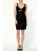 MICHAEL Michael Kors Stretch Cotton Double Face Dress - Lyst