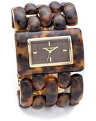 Michael Kors Rio Tortoise shell Watch - Lyst