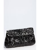Natasha Couture Sequin Clutch - Lyst