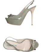 Grey Mer Platform Sandals - Lyst