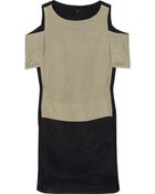 Tibi Colorblock Brushed Silk Dress - Lyst