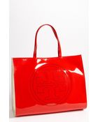 Tory Burch Large Perforated Logo Tote - Lyst