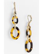 Ak Anne Klein Belden Place Double Link Earrings - Lyst