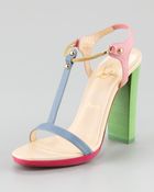 Christian Louboutin Sylvieta T-Strap Sandal - Lyst
