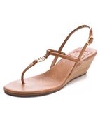 Tory Burch Emmy Wedge Sandals - Lyst