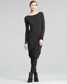 Donna Karan New York Twisted Cashmere Dress - Lyst