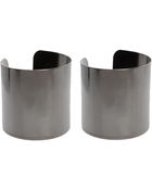 Asos Pack Of Two Smooth Double Cuffs - Lyst